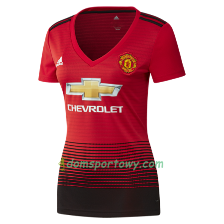 Koszulka Manchester United Damska Domowe Koszulki Piłkarskie 2018/19 Krótki Rękaw